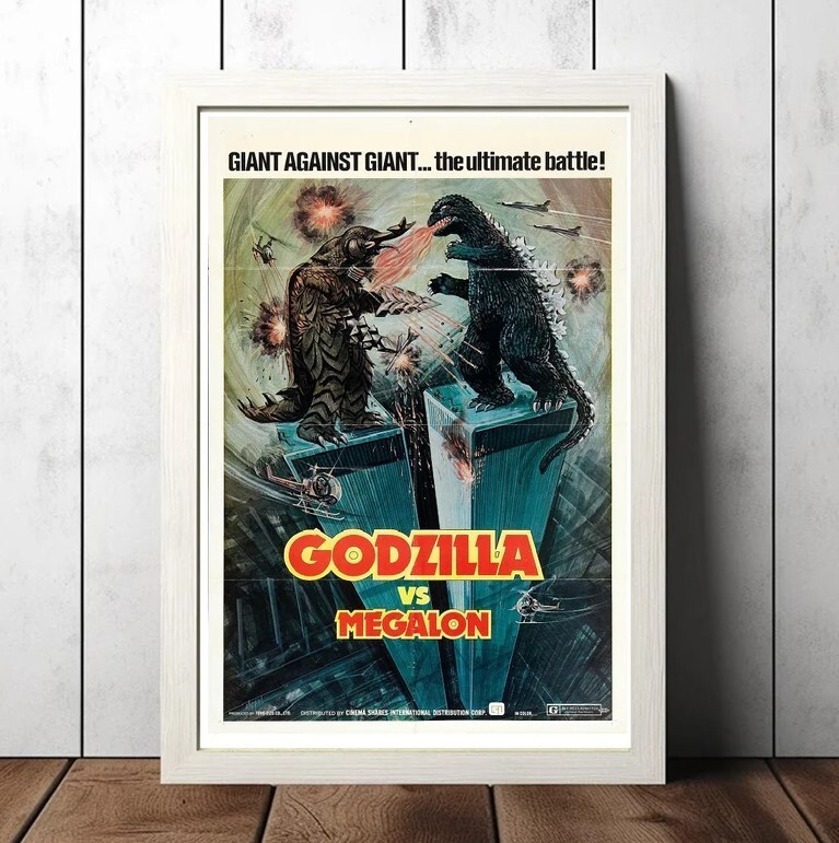 godzilla vs megalon 1973 Movie Film Poster