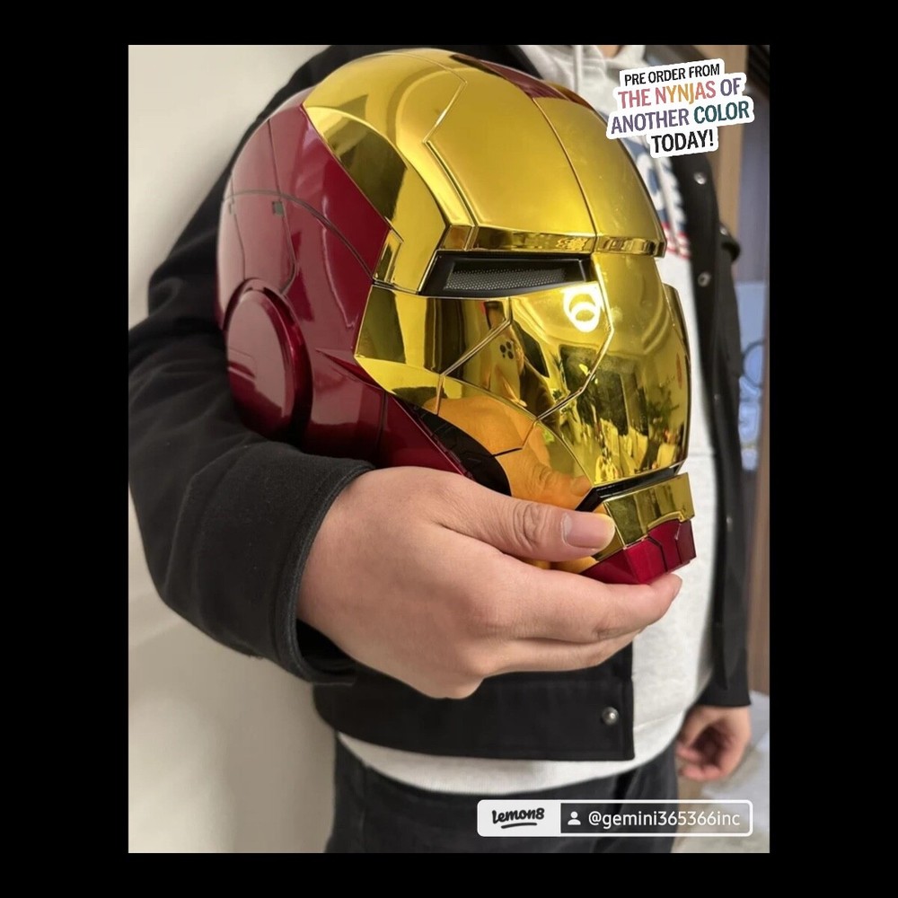Iron Man  MK5 Helmet Electronic Voice Activated Open&Close Mask Autoking New