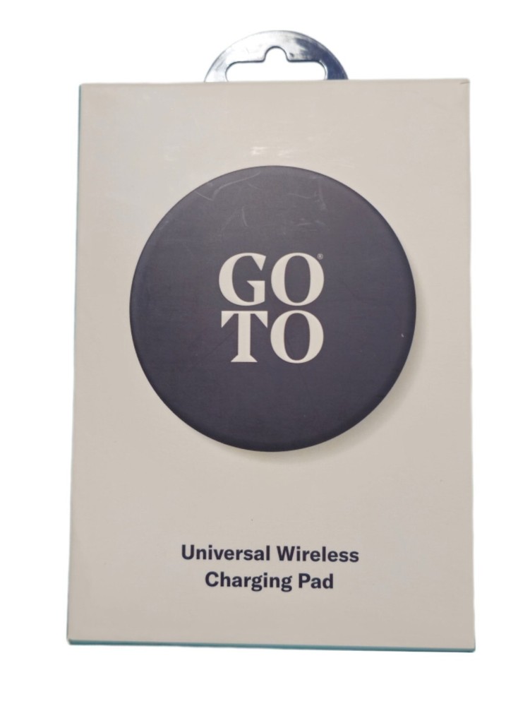 GoTo 10W Fast Wireless Charging Pad for All Qi Devices Black