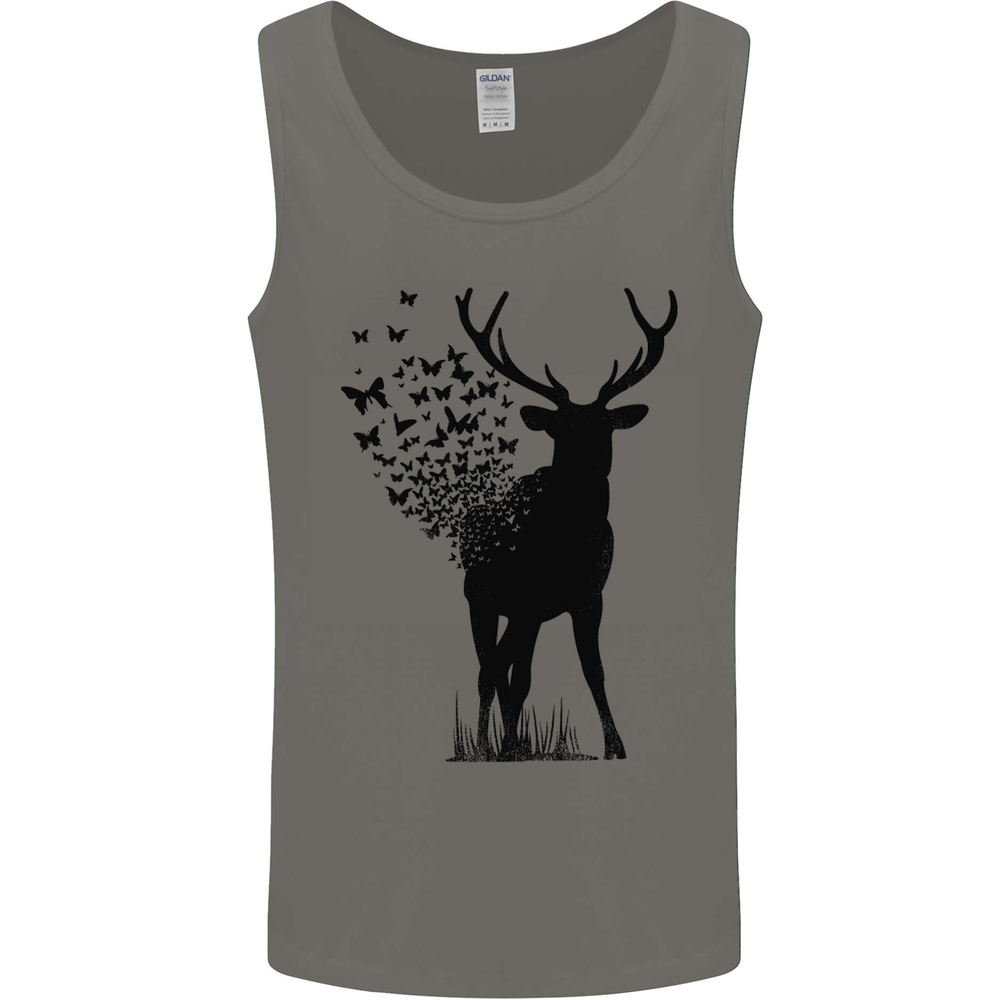 Abstract Butterfly Deer Ecology Environment Mens Vest Tank Top