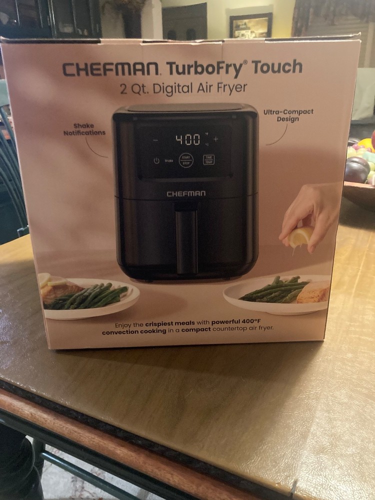 Mini Chefman digital 2 qt air fryer. Brand new in box