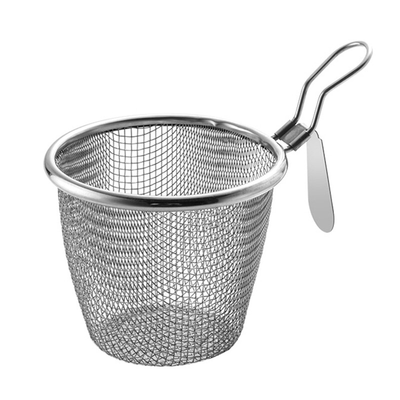 Stainless Steel Fine Mesh Colander Frying Strainer Filter Basket Sieve