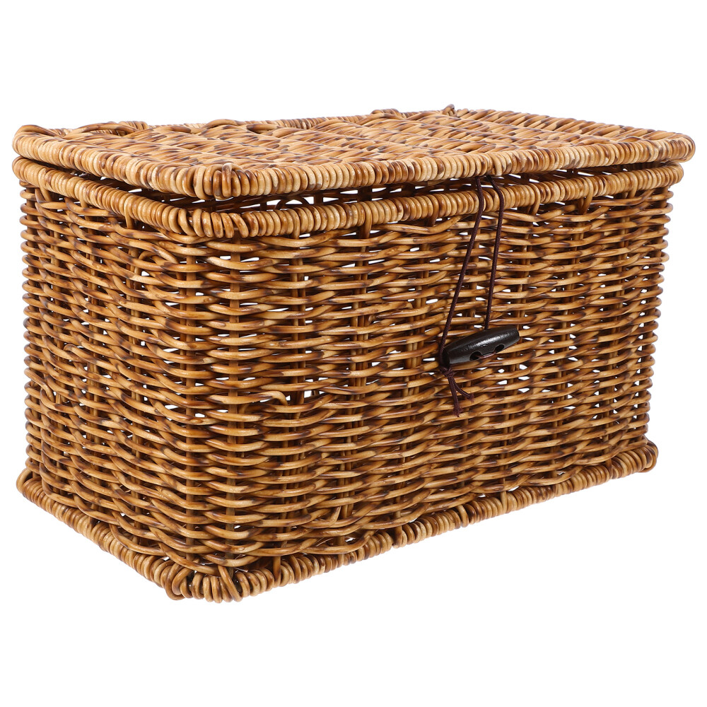 Household Desktop Imitation Rattan Multifunctional Woven Basket