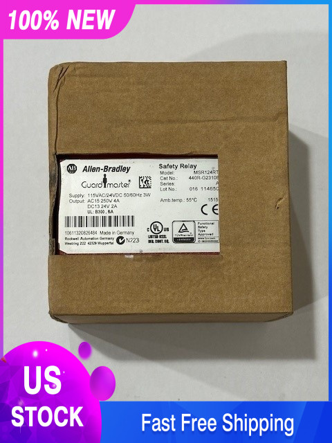ALLEN BRADLEY 440R-G23108 GUARDMASTER MSR124RT SAFETY RELAY *NEW IN BOX*