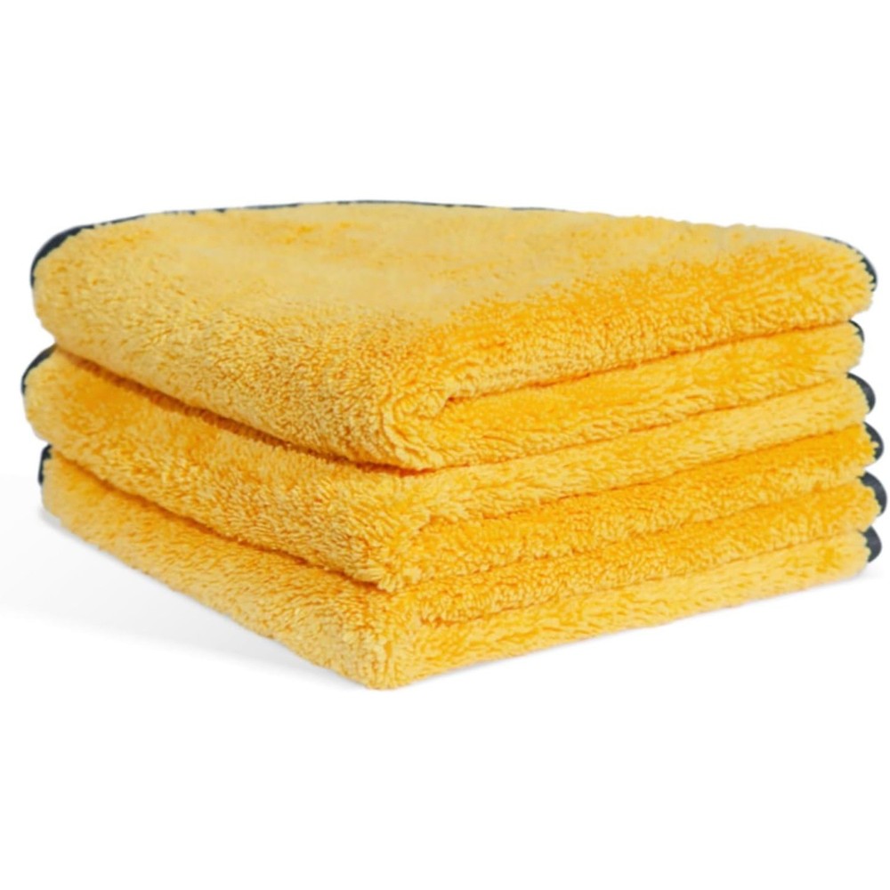 Premium 3-Pack Cotton Microfiber Car Cleaning Towels
