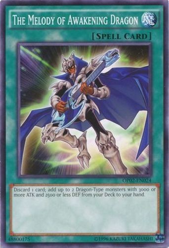Melody of Awakening Dragon OP02-EN024 Common Heavily Played