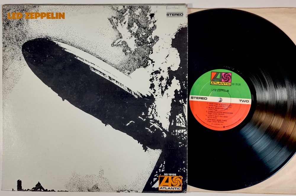 Led Zeppelin Self-Titled LP Reissue Atlantic SD 19126 p
