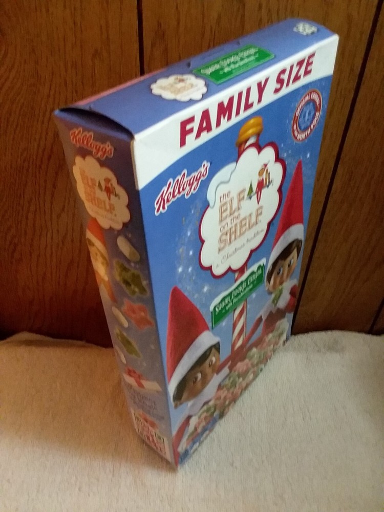 #11882 Kellogg's 2021 Elf on the Shelf Christmas Cereal FULL BOX