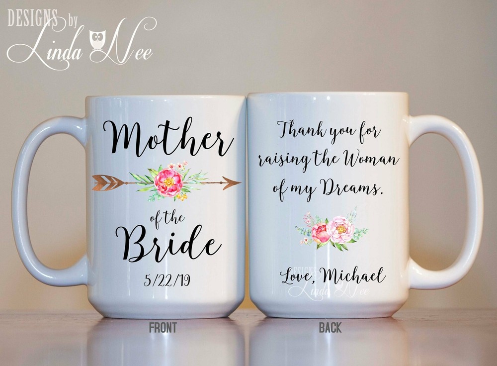 Personalized Mother Of The Bride Mug Thank You For Raising The Woman Of My