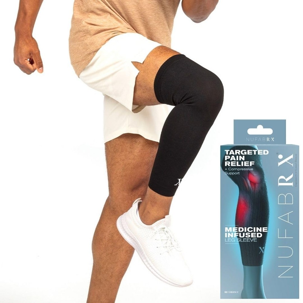 Leg Compression Sleeve for Thigh Calf Knee Pain Relief and Support