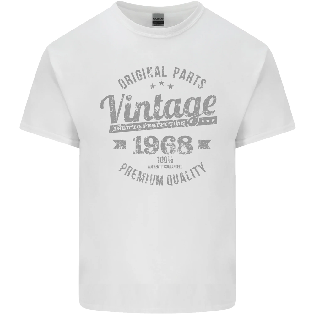Vintage Year 56th Birthday 1968 Mens Cotton T-Shirt Tee Top