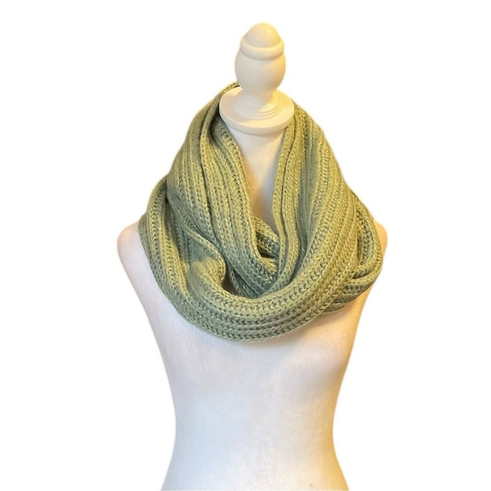 Lauren Conrad Brushed Shine Infinity Scarf in Seafoam Mint Green NWT  