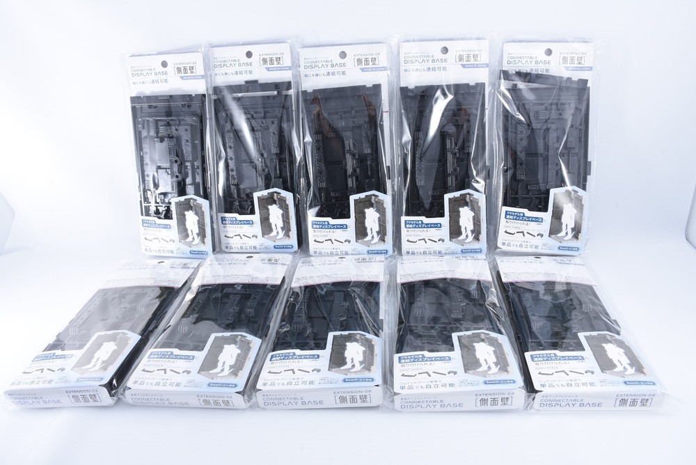 Daiso Gundam Connectable Display Base Cage sidewall Japan New Lot 10pcs F/S
