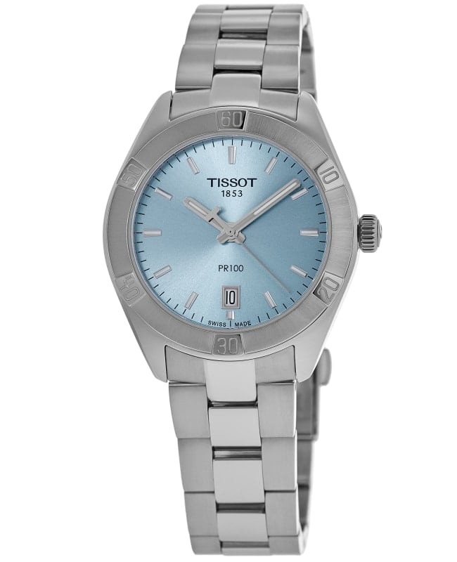 Tissot PR 100 Sport Chic Ladies Watch Light Blue Dial T101.910.11.351.00