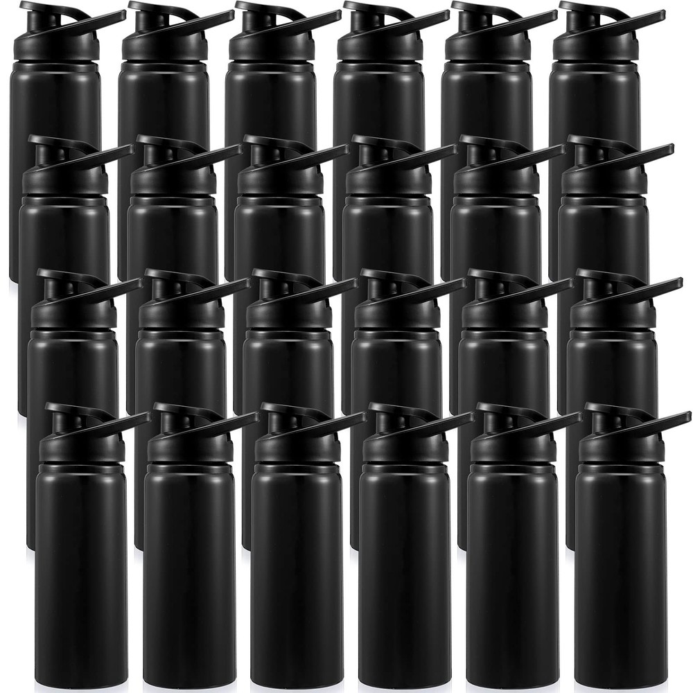 Foaincore 24 Pack Bulk Water Bottles 17 oz Aluminum Reusable Sports Bottles, ...