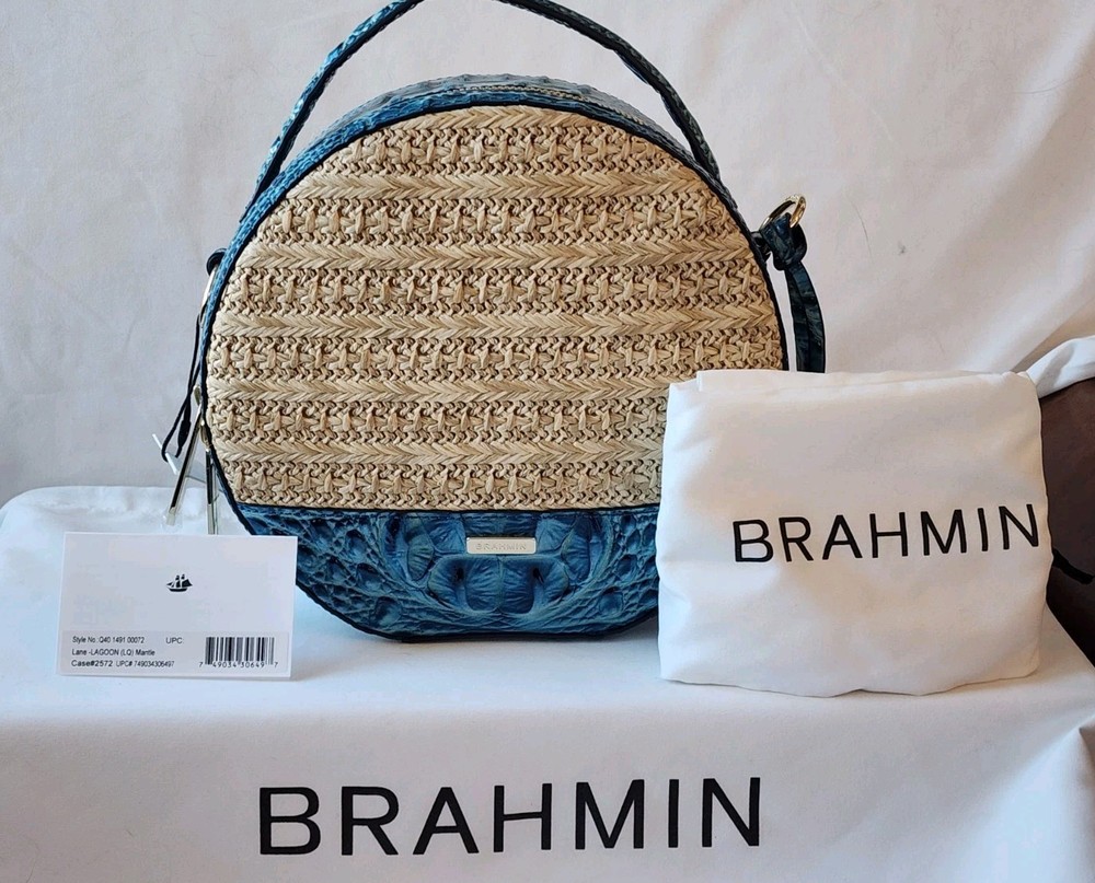 Brahmin NWT Lane Crossbody in Lagoon Mantle- So Classy!  🩵💙