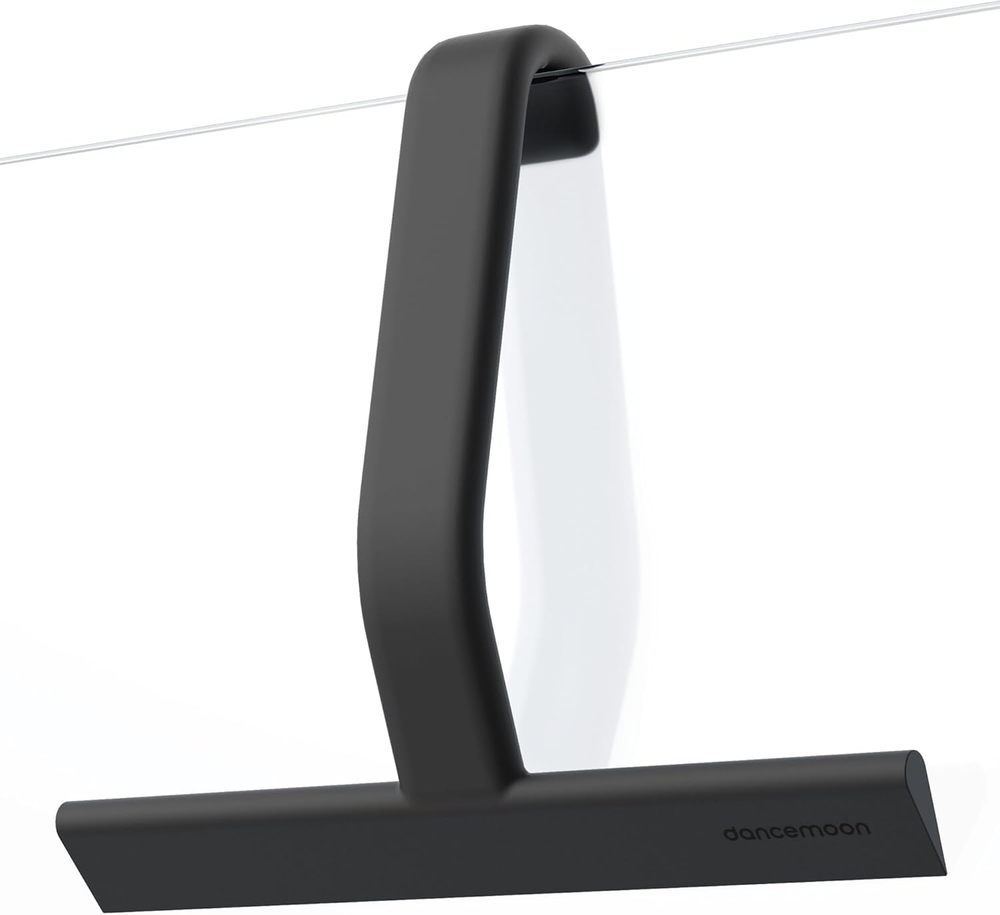 JustHang Shower Squeegee for Glass Doors, All-One-Piece Silicone with Built-in H