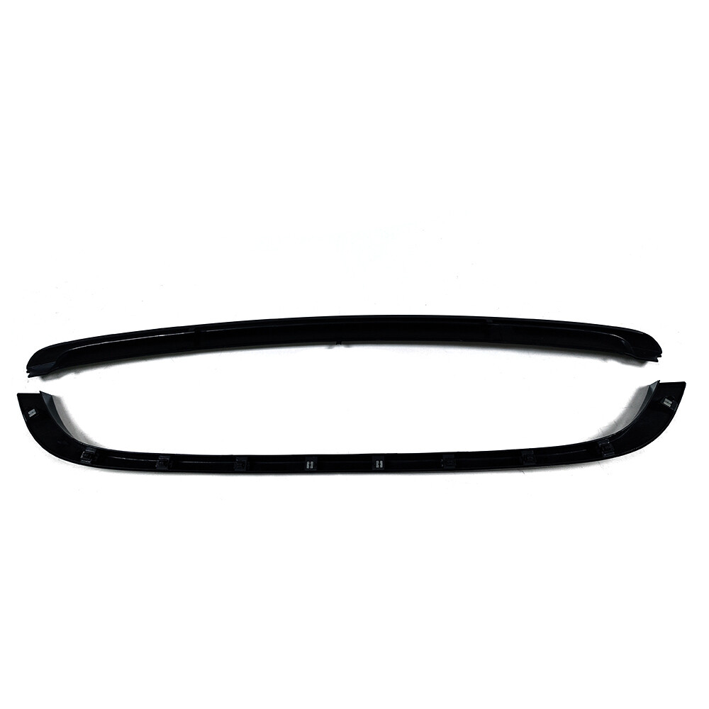 Set Upper & Lower Glossy Hood Molding Grille Trim Fits For Mini Cooper 07-15