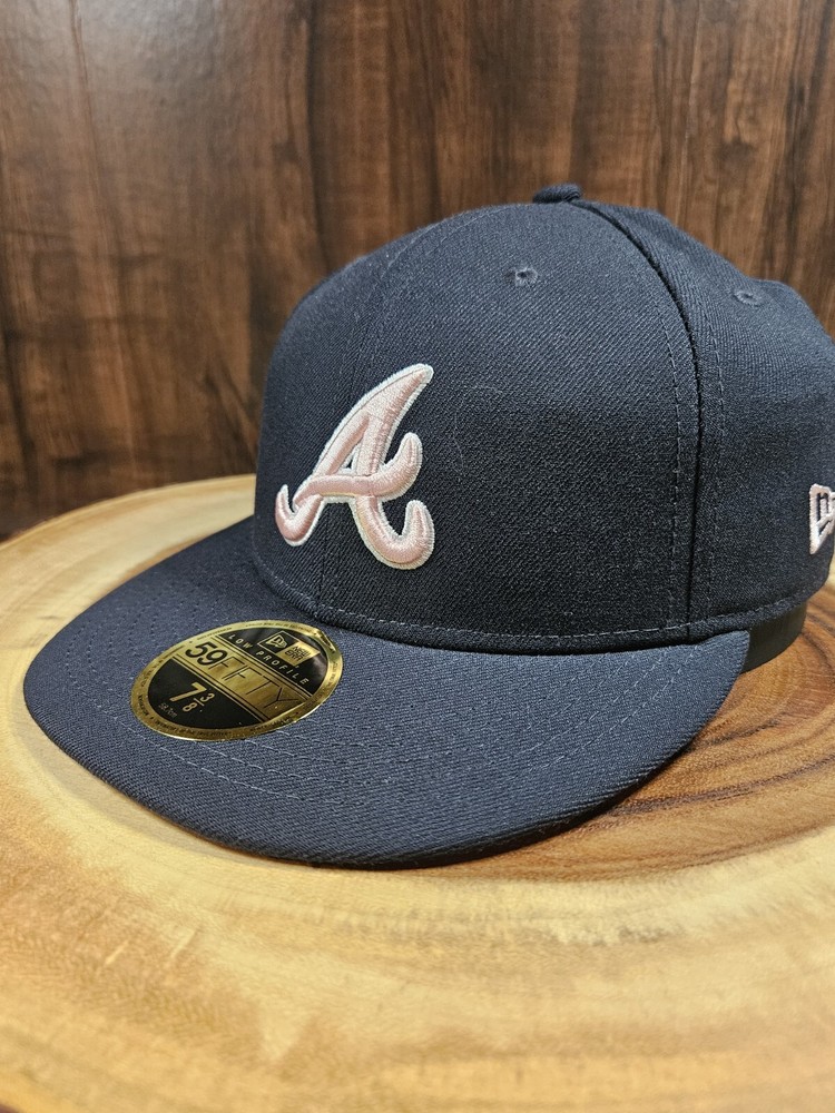 Atlanta Braves New Era 59Fifty LP Fitted Cap Size 7 3/8 Mothers Day Gift