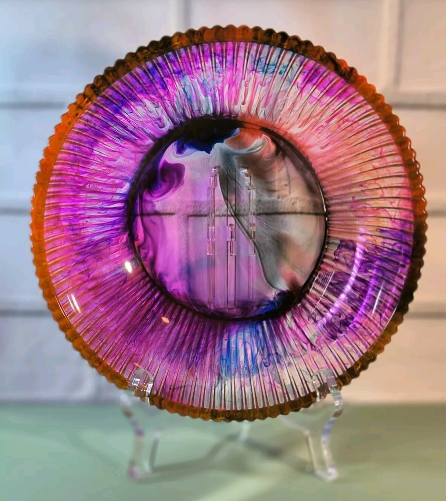 Hand Crafted Resin Ripple Bowl