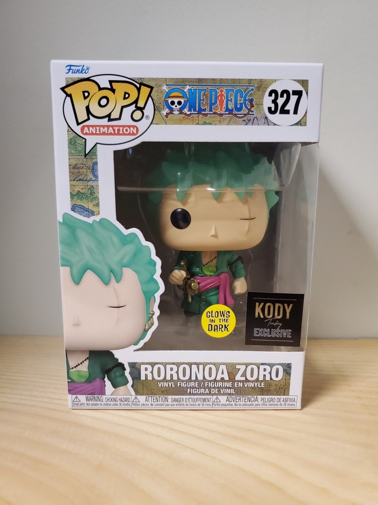 Glow-in-the-Dark Funko Pop Roronoa Zoro #327 Kody Trading Exclusive