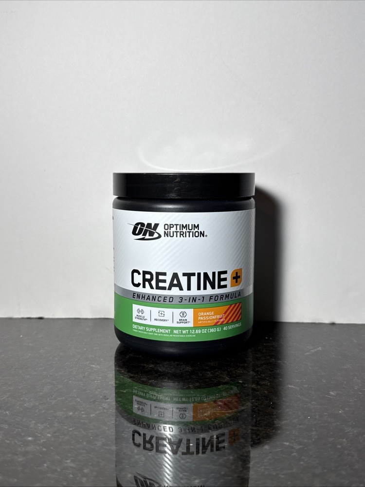 Optimum Nutrition Creatine [+] Powder, Orange Passionfruit Flavor - 40 Servings