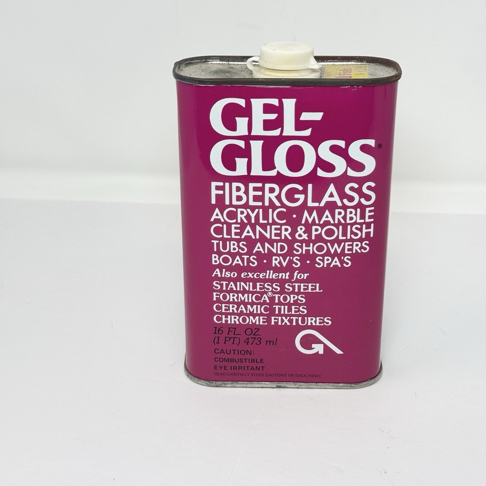 Original Formula Gel-Gloss 16 oz Fiberglass Acrylic Marble Cleaner & Polisher 90% Shine