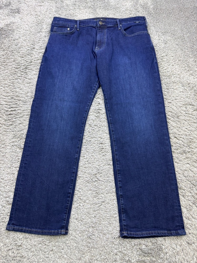 Mavi Jeans Men 38x30 Matt Relaxed Straight Leg Dark Wash Stretch Grudge Denim