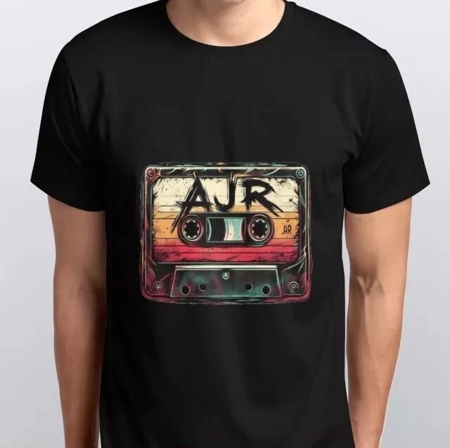 AJR cassette t-shirt rave music house cool old school retro tape tee tshirt