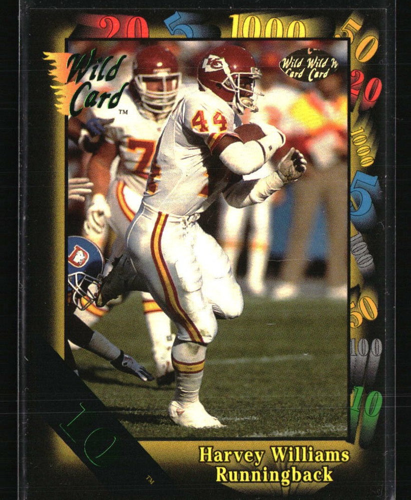 Harvey Williams 1991 Wild Card #23 Football Card