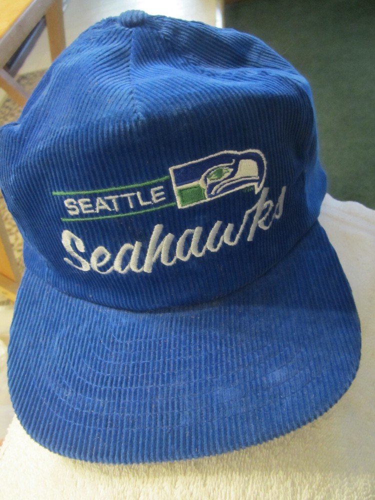 1 Seattle Seahawks Sports football NFL Corduroy Hat cap VTG Washington snapback