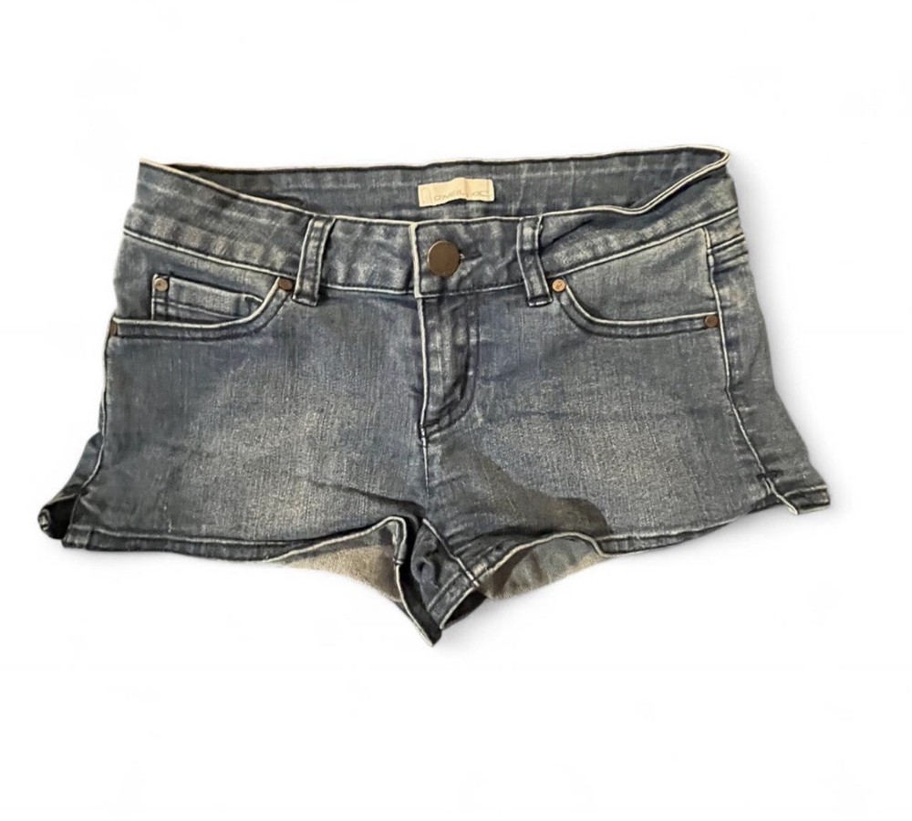 O’Neill Womens Blue Denim Shorts Size 3 Low Rise Stretch Jean Shorts