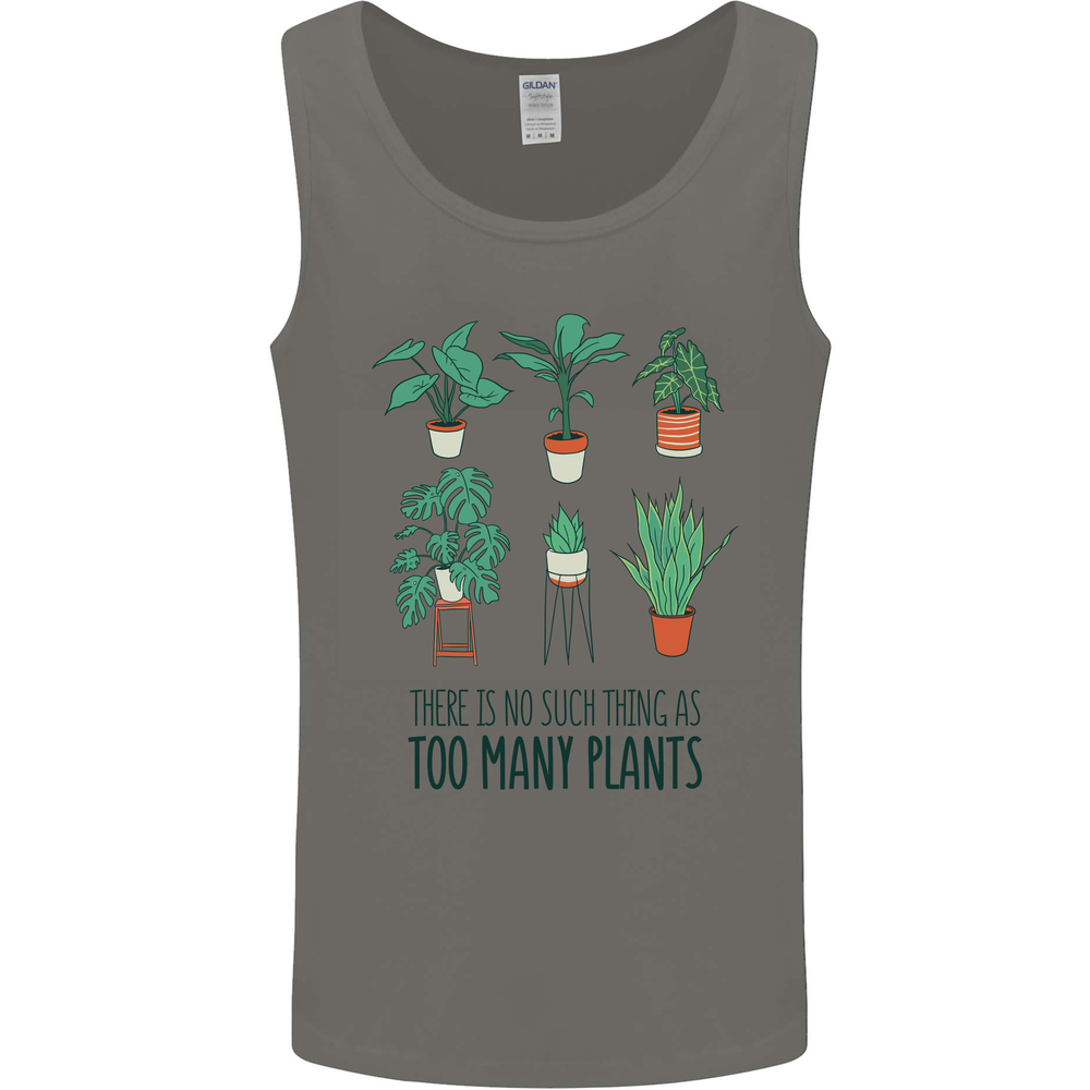 No Such Thing as Too Many Plants Gardening Mens Vest Tank Top
