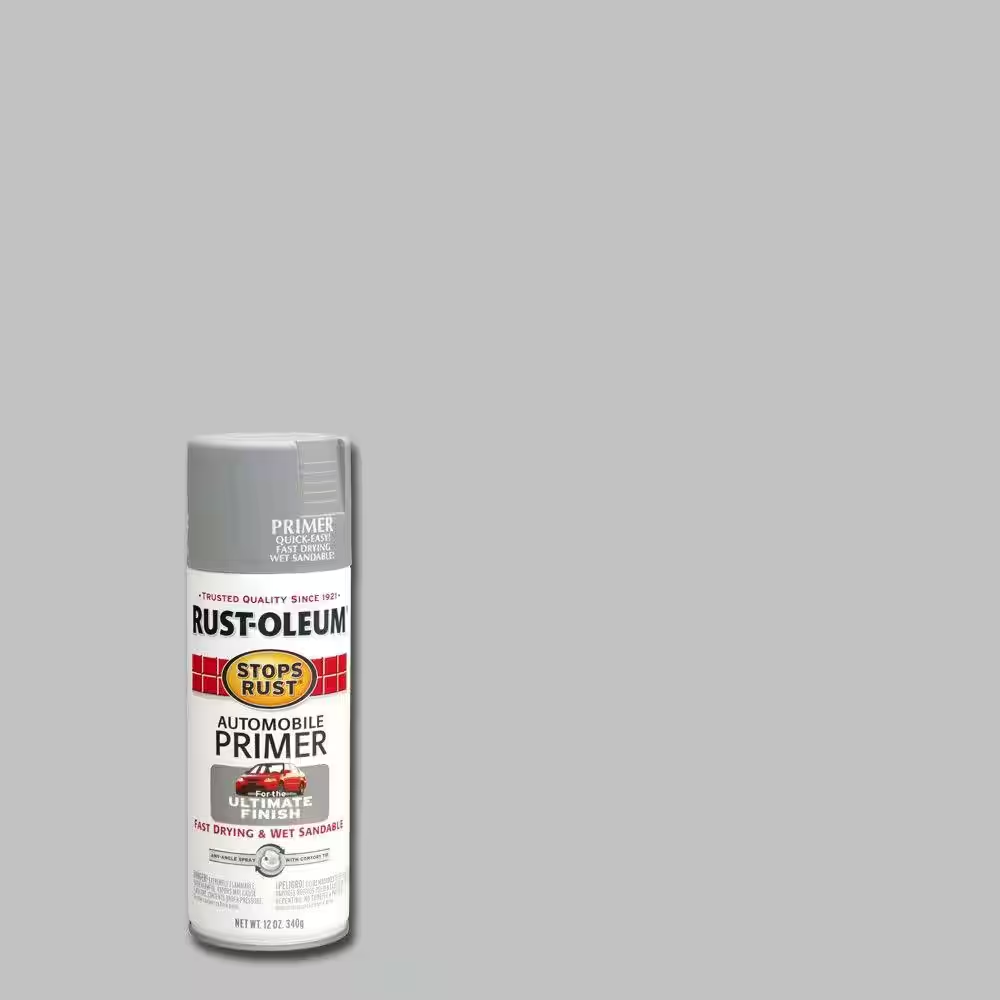 Stops Rust 12oz Light Gray Flat Auto Primer Spray Paint
