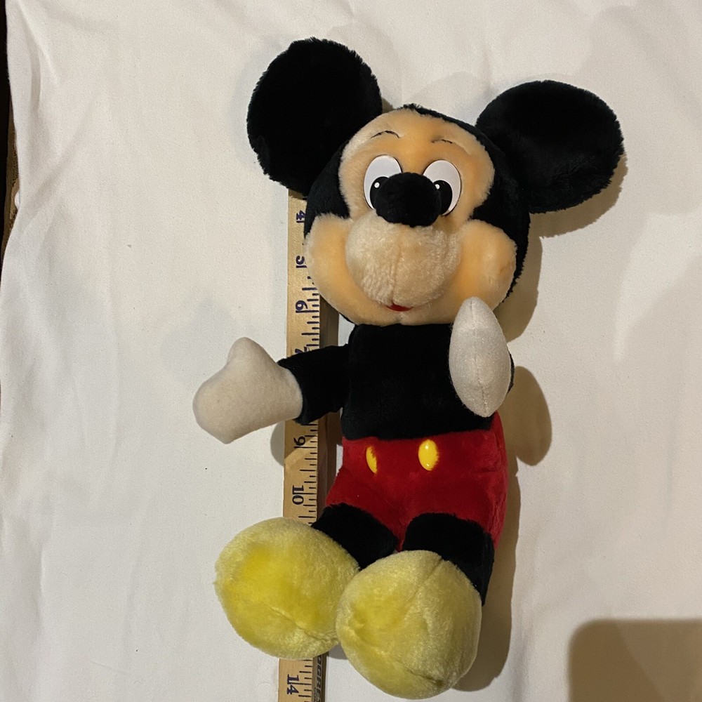 Vintage 12 Inch Disneyland Mickey Mouse Plush Stuffed Animal Toy