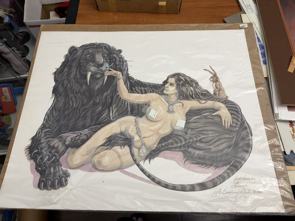 The Janet Series #6 21 x 16.5 Print Poster Signed Fantasy Art