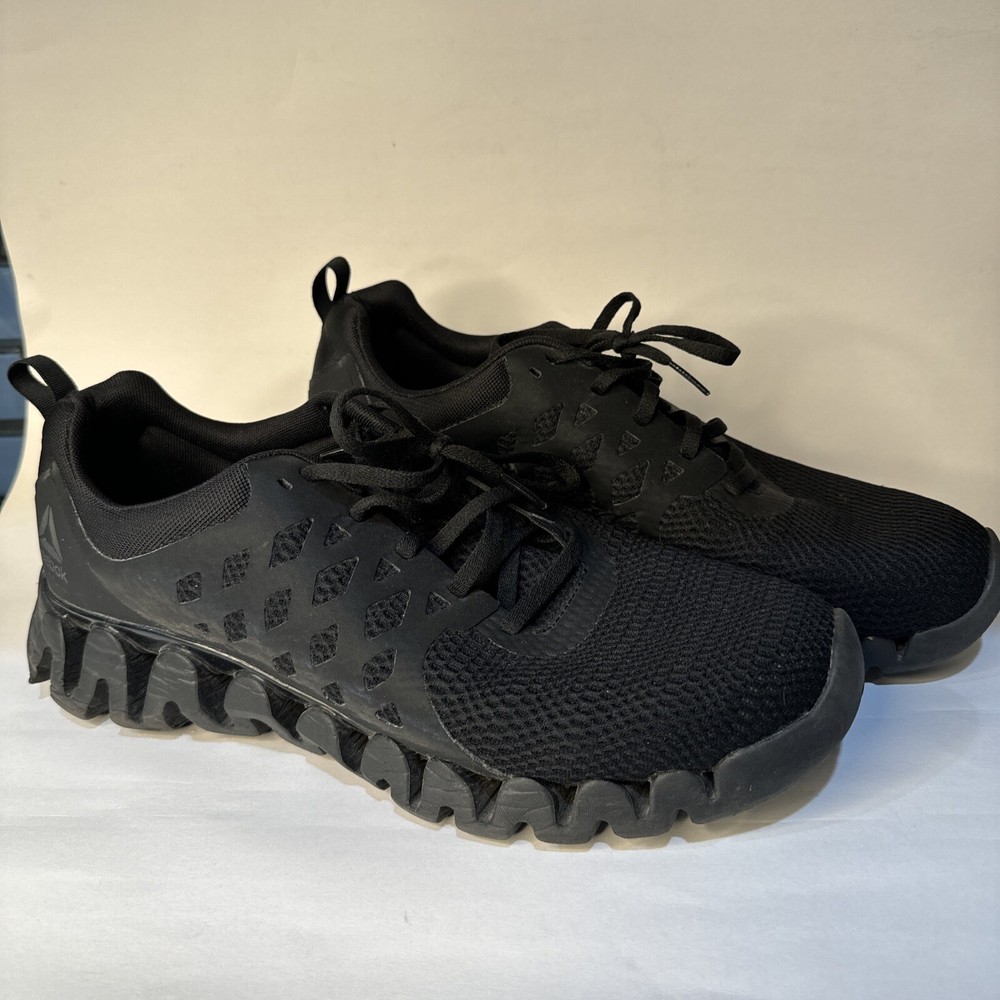 Reebok Zig SE Running Shoe Men's Size 12 Black/Black