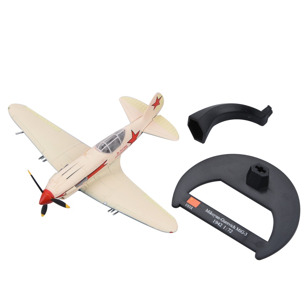 14cm Diecast Alloy 1/72 Scale WWII MiG-3 Fighter Plane Model Gifts Decoration