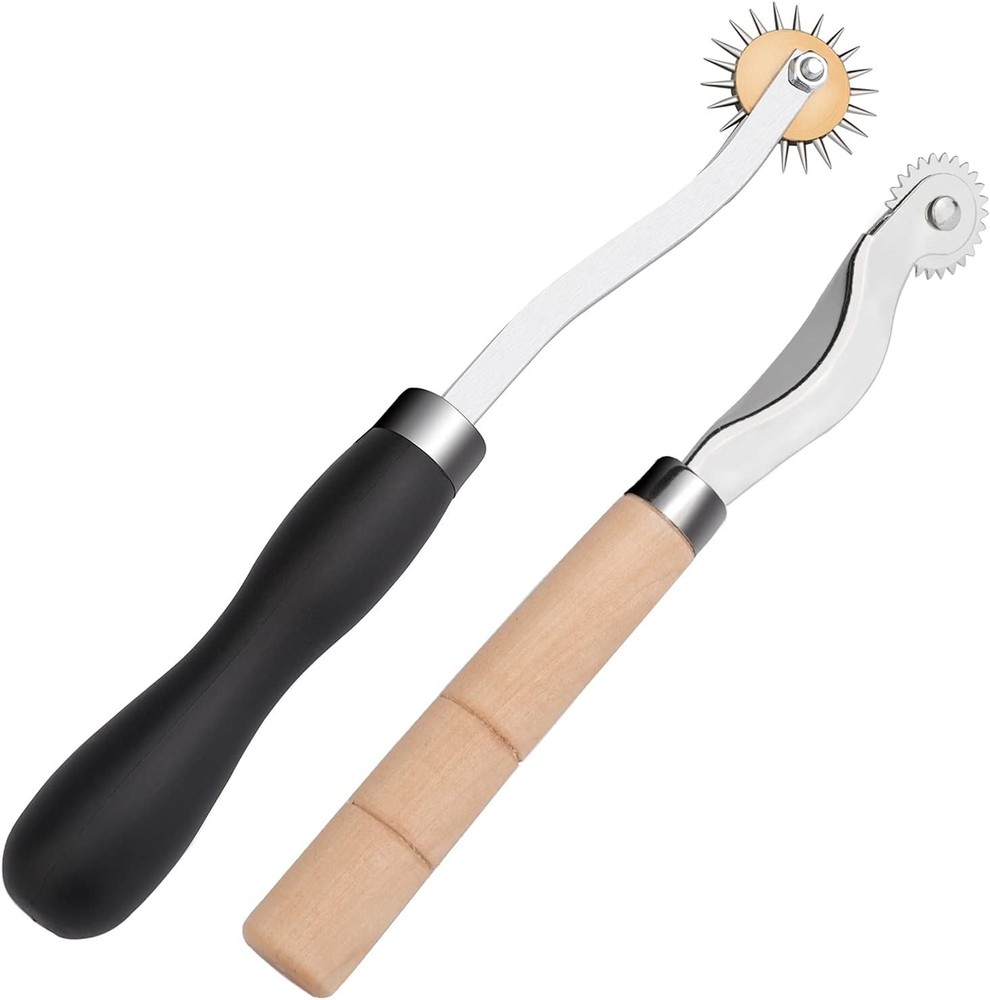 LUNARM 2 PCS Tracing Wheel - Professional Stitch Marking Black and Wood