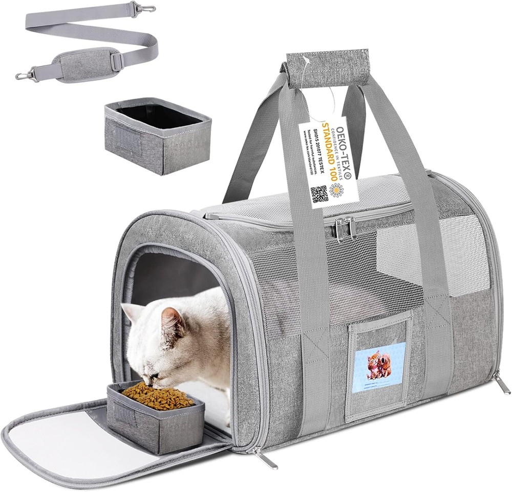 Portable Pet Carrier for Small Dogs & Cats - Lightweight & Durable