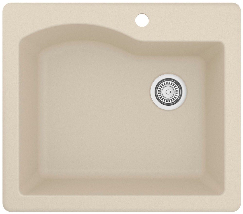 Karran USA 25-inch Drop-In Single Basin Quartz Sink QT-671