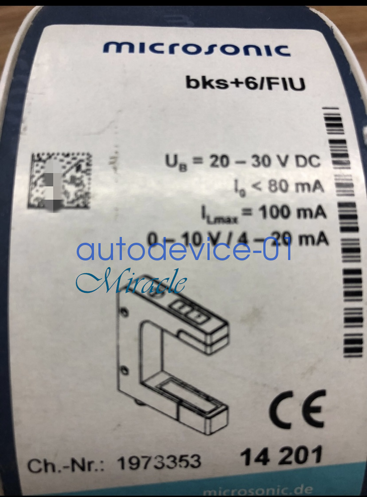 1PC New bks+6/FIU ultrasonic sensor bks+6/FIU DHL/FedEx