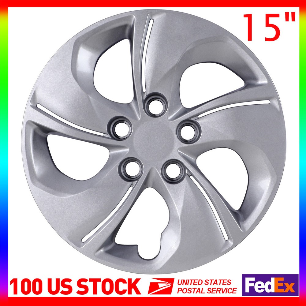 1X 15'' 5Twisted Spoke Bolt-On Wheel Cover For 20132024 2015 Honda Civic Sedan