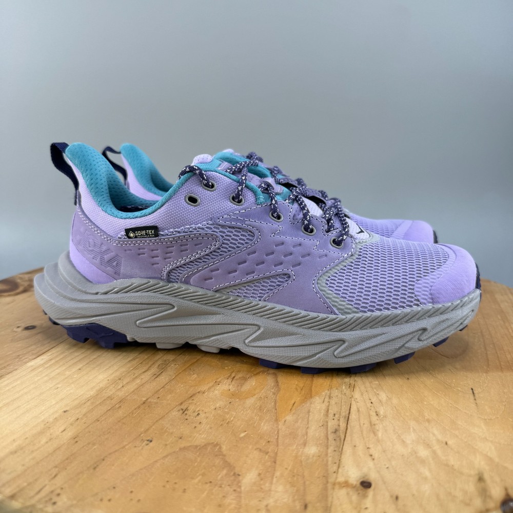 Womens 7.5 / Youth 6 Hoka One One Anacapa 2 Low GTX Gore-Tex Trail Shoes Purple