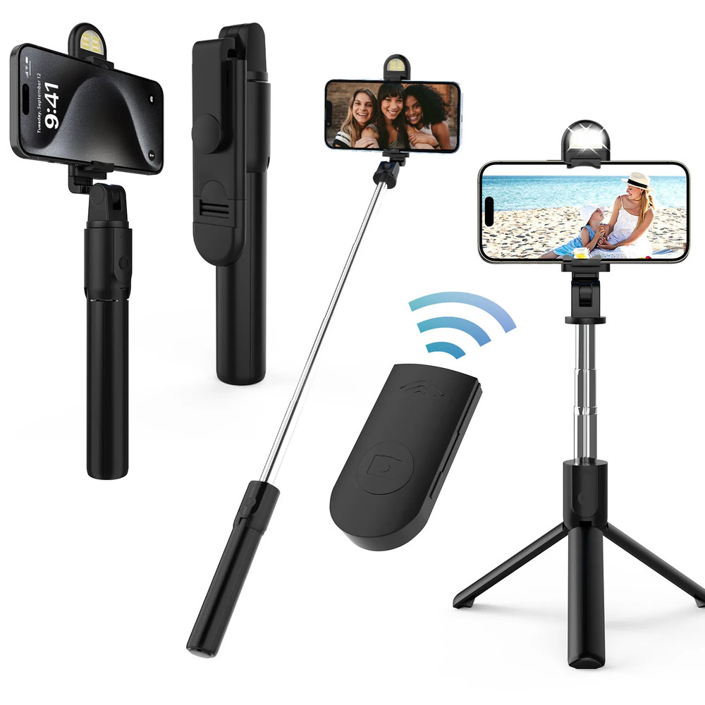 Selfie Stick Tripod Remote Desktop Stand Phone Holder For iPhone Samsung LOT US