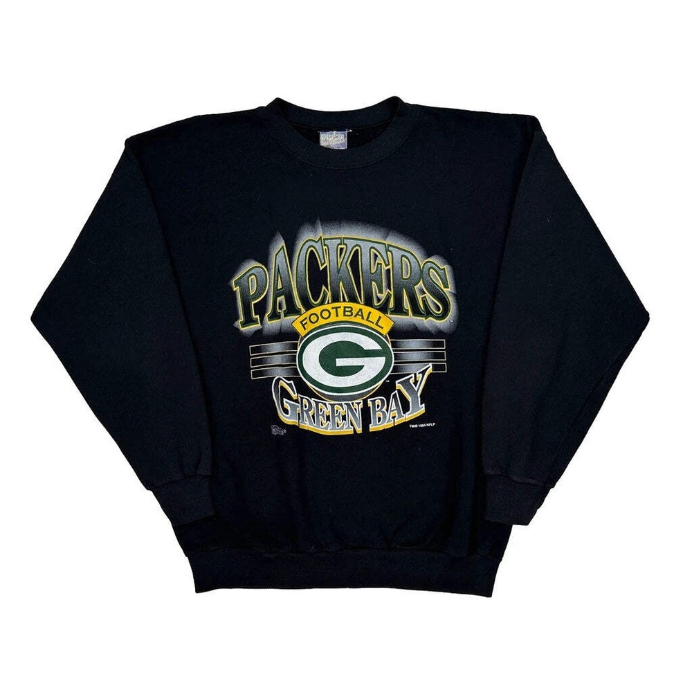 Made In USA Green Bay Packers Spectator Football Sweatshirt - XL Black Cotton