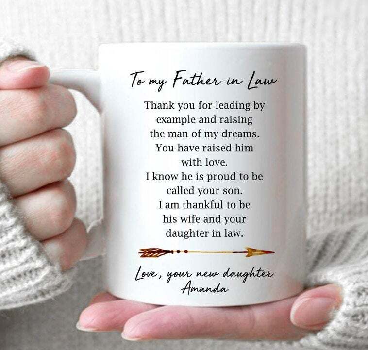 To My Father In Law Coffee Mug Gift For Future Father In Law Gift For Father Of
