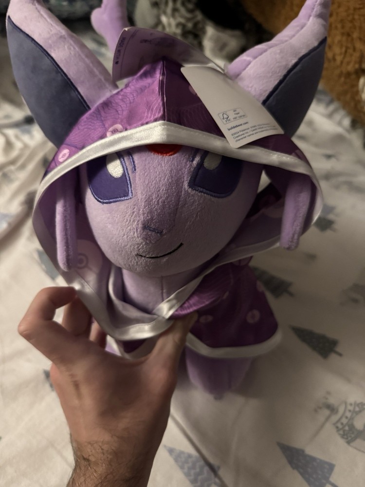 Build A Bear Pokemon Espeon Cape with Sound Heart Feature