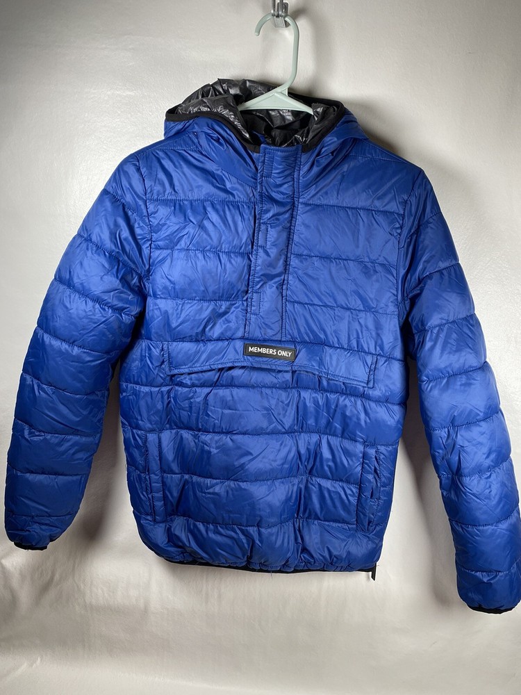Kids' XL Insulated Blue Popover Puffer Jacket - Size 18-image