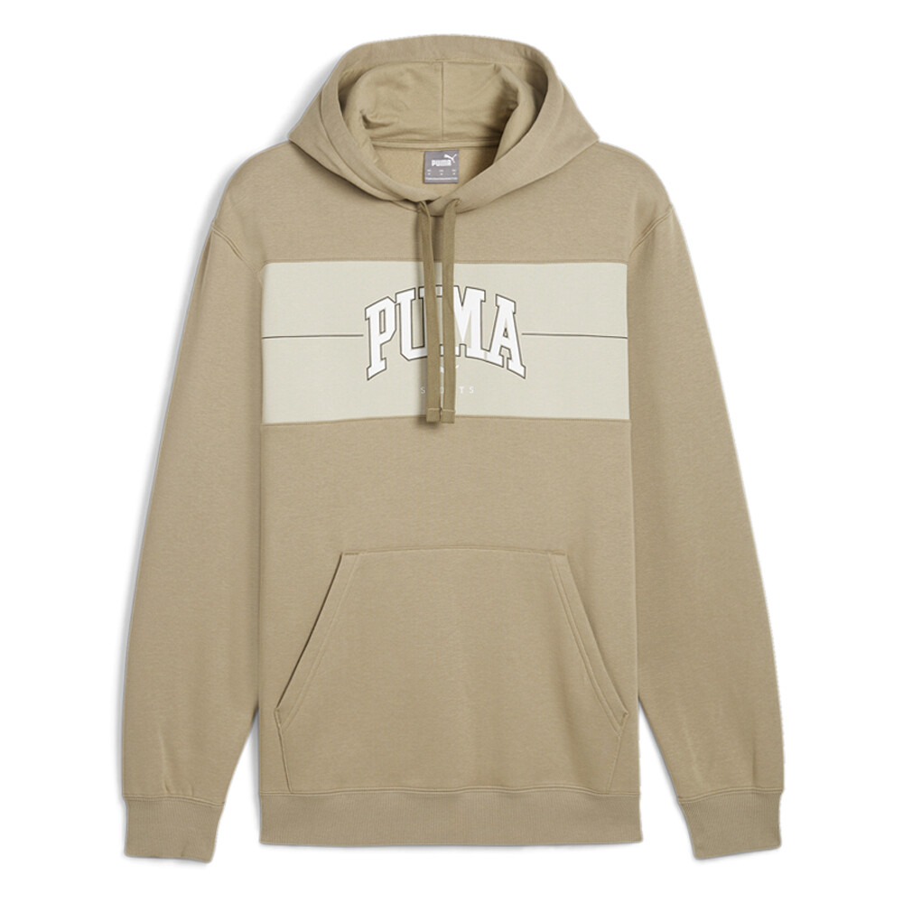 Puma Squad Pullover Hoodie Mens Beige Casual Outerwear 68179667